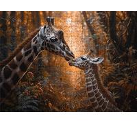 Forest Giraffe Puzzle - 1500 Piece Jigsaw Puzzles for Adults - The Back Features Printed Letter Guides - The Pieces fit Together Snugly - Wooden Puzzles for Adults - Gifts Man 34.3 X 22.4 Inch s7h-787