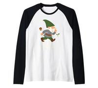 Forest Gnoming Enthusiast Mossy Mushroom Cottagecore Humor Raglan Baseball Tee