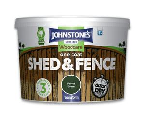 (Forest Green, 5L) Johnstones One Coat Shed And Fence