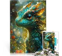 Forest green baby dragon2000 Pieces Jigsaw Puzzles for Adults Educational Family Game Educational Game for Birthday, Chrismas 70x100cm
