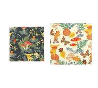 Forest Green Napkins Christmas & Autumnal Woodland Napkins Bundle