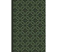 Forest Green & Onyx Geometric Hardcover Journal: 6 x 9 Lined Notebook with Elegant Emerald and Black Mandala Pattern, 120 Pages, Professional Dark ... Cover for Office, Business and Personal Notes