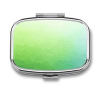 Forest Green Pill Box 2 Compartment Portable Medicine Pill Case Travel Pill Organizer for Pocket Purse