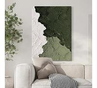 Forest Green Texture Abstract Noridc Green Painting Print on Canvas Wall Art Poster and Prints for Living Room Scandinavia 70x100cm Frameless
