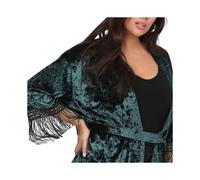 (Forest Green, XS) BRAVE SOUL Womens Kimono Cardigan V Neck Sweater