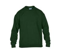 (Forest Green, XS) Gildan Childrens Crewneck Sweatshirt