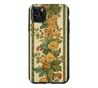 Forest Green Yellow Floral Botanical Vintage Victorian Fall Case for iPhone 11 Pro Max