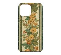 Forest Green Yellow Floral Botanical Vintage Victorian Fall Case for iPhone 13 Pro Max