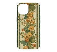Forest Green Yellow Floral Botanical Vintage Victorian Fall Case for iPhone 14