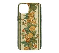 Forest Green Yellow Floral Botanical Vintage Victorian Fall Case for iPhone 14 Plus