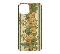 Forest Green Yellow Floral Botanical Vintage Victorian Fall Case for iPhone 15 Plus