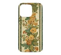 Forest Green Yellow Floral Botanical Vintage Victorian Fall Case for iPhone 15 Pro Max