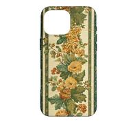 Forest Green Yellow Floral Botanical Vintage Victorian Fall Case for iPhone 16 Pro Max