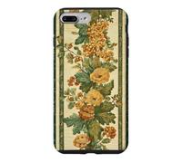 Forest Green Yellow Floral Botanical Vintage Victorian Fall Case for iPhone 7 Plus/8 Plus