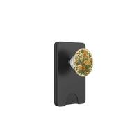 Forest Green Yellow Floral Botanical Vintage Victorian Fall PopSockets PopWallet for MagSafe