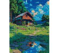 Forest Houses Jigsaw Puzzles for Adults 5000, 5000 Piece Jigsaw Puzzles, Classic Educational Jigsaws, Impossible de Assemble Handmade, Challenging Puzzle, Fun Family Activities FNKL0-873