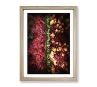 Forest In Everingham Yorkshire Modern Framed Print | A4 Oak Framed Wall Art | Ready to Hang | Modern Landscape Picture | Living Room Bedroom Lounge Office