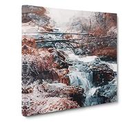 Forest in Norway Canvas Print | Gallery Wrapped 30mm Frame Wall Art | 20x20 inches | Ready to Hang | Abstract Landscape Picture | Living Room Bedroom Lounge Office