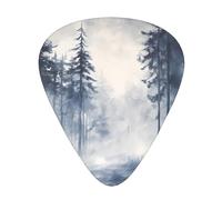 Forest in the fog Guitar picks in thin, medium, and thick sizes, 12-piece set, suitable for electric guitar and various instruments