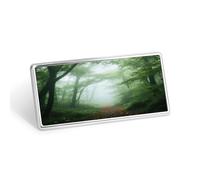 Forest in The Fog Stainless Steel Name Plate with Pin,Durable Personalized Name Tags,Name Badge for Business Work Lable Sign 1.4 * 2.8 in