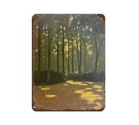 Forest In The Sun Abstract Retro Poster Metal Tin Sign Chic Art Retro Iron Painting Bar People Cave Cafe Family Garage Poster Wall Decoration 12x16inch(30x40cm)