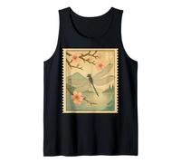 Forest Insect Wildlife Floral Japanese Mt. Fuji Dragonfly Tank Top