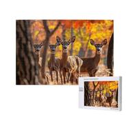 Forest Jigsaw Puzzles for Adults 5000, Deer Puzzles for Adults Wooden, Funny/Difficult/Impossible/Challenging Decompression Games, As a Birthday and Holiday Decor Gift for Women and Men M-1055