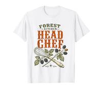 Forest Kitchen Head Chef Vintage Whisk Rustic Baker T-Shirt