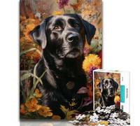 Forest Labrador Jigsaw Puzzles for Teenagers 1000 Jigsaws,Challenging To Complete But Fun And Humorous Birthday Present,Gifts,Wall Art (50x75cm)