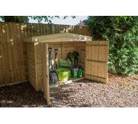 Forest Large Double Door Apex Wooden Garden Storage - Bike/Mower Outdoor Store