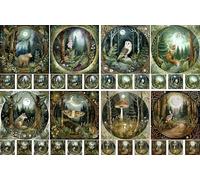 Forest Lens Rice Papers, 29 x 29cm (2 Sheets) - Decoupage Paper 8X Designs for Collage, Mixed Media, Card Making & Crafts, Decoupage by CRAFT KREATIVELY