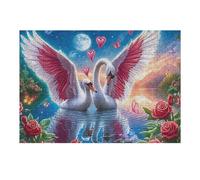 Forest Leopard Cub 300 Pieces Set Classic Jigsaw Puzzle Couple Puzzle Partners Logic Skill Wall Decor Easter New Year Gift Eco-friendly Recycled Cardboard 300 PCS