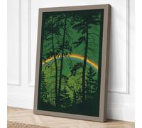 Forest Light Scandinavian Canvas Wall Art Print 18x12 Inch | Ready to Hang, Gallery Wrapped, Fade-Resistant Inks, Securely Packaged, UK Made