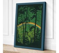 Forest Light Scandinavian Canvas Wall Art Print 36x24 Inch | Ready to Hang, Gallery Wrapped, Fade-Resistant Inks, Securely Packaged, UK Made