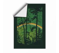 Forest Light Scandinavian Unframed Wall Art Print A1 (84.1×59.4cm), Wall Decor for Living Room, Bedroom, Office & Home, Art Gift