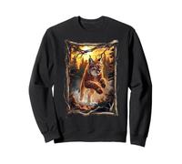 Forest Lynx Animal Sweatshirt