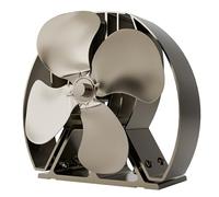 Forest Master | Brushed Bronze Viking Air Advanced Stove Fan - Powerful 4-Blade Heat Powered Fan for Eco-Friendly Heat Circulation in Wood Burning Stoves & Fireplaces - Includes Fragrance