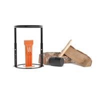 Forest Master FM-SG Splitting Base Guard - Heavy-Duty Safety Ring and Cover for Manual Log Splitter - Quick to Install with Flexible Fit - UK Designed and Engineered (9" Manual Splitter + Guard)