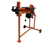 Forest Master FM10T-6 Electric Log Splitter - 6 Tons of Splitting Force - Logs up to 430mm Long - Pre-Filled Ready to Use - DuoCut Blade - Ramstop - Includes Stand