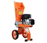 Forest Master FM6DDES-ADJ 6hp Petrol Wood Chipper with Oil - Electric Start, Direct Drive, Rotatable Hopper - Chips up to 50mm (2") - Anti-Blocking System