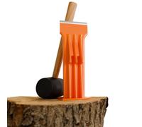 Forest Master FM9LS Base-Mounted 9” Manual Log Splitter - Lightweight Firewood & Kindling Splitter - Safe, Portable, Precise Wood Splitting - No Power Needed - Ideal for Garden Use