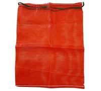 Forest Master Large (55cm x 80cm) Red Polypropylene Drawstring Mesh Storage Net Bags for Fruit + Vegetables, Firewood or Logs - Onion Bags for Storing - Leno Net Sacks for Potatoes - 1000