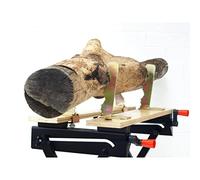 Forest Master BJL25 Bench Jaw Log Clamps - Secure and Durable Steel Clamps for Log Working - Easy Installation - Angled Jaws with Serrated Teeth - Enhanced Safety - Set of 4 Clamps