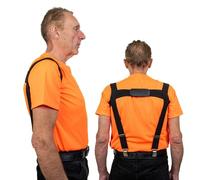 Forest Master Posture Corrector - Posture Reinforcement Support Brace for Men & Women - Designed for Upper Body Alignment - Posture Improvement and Supportive Correction with Discreet Design (Black)