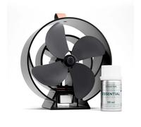 Forest Master Viking Ember Stove Fan with Fragrance - Satin Black