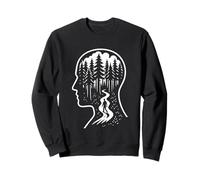 Forest Mind Nature Path Wilderness Inner Peace Art Sweatshirt