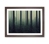 Forest Mist Vol.5 Framed Print | A2 Walnut Framed Wall Art | Ready to Hang | Modern Landscape Picture | Living Room Bedroom Lounge Office