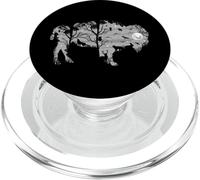 Forest Moon Bison Silhouette Wild Animals American Buffalo PopSockets PopGrip for MagSafe