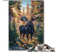 Forest Moose Adult Jigsaws 2000 Pieces Difficult, Suitable for Ages 14 And Up Family Fun It Is Ideal As A Gift for The Whole Family (70x100cm)
