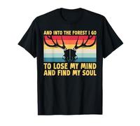 Forest Mountain Deer Hiking Summer Adventure Nature Lover T-Shirt